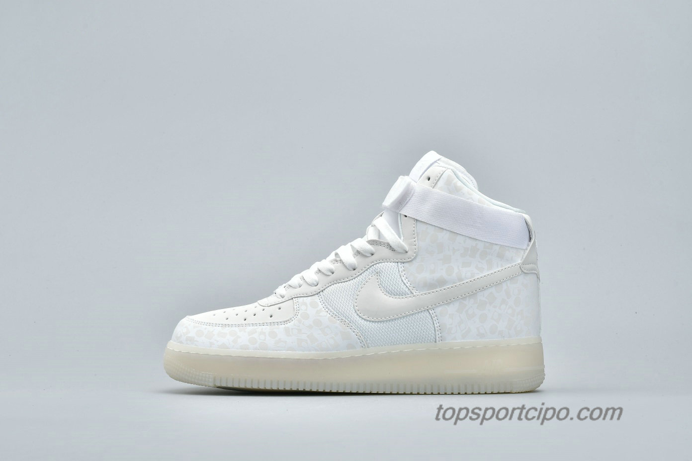 Nike Air Force 1 High 07 Stash 17 Unisex Cipő AO9296-100 (Fehér / Világos szürke)