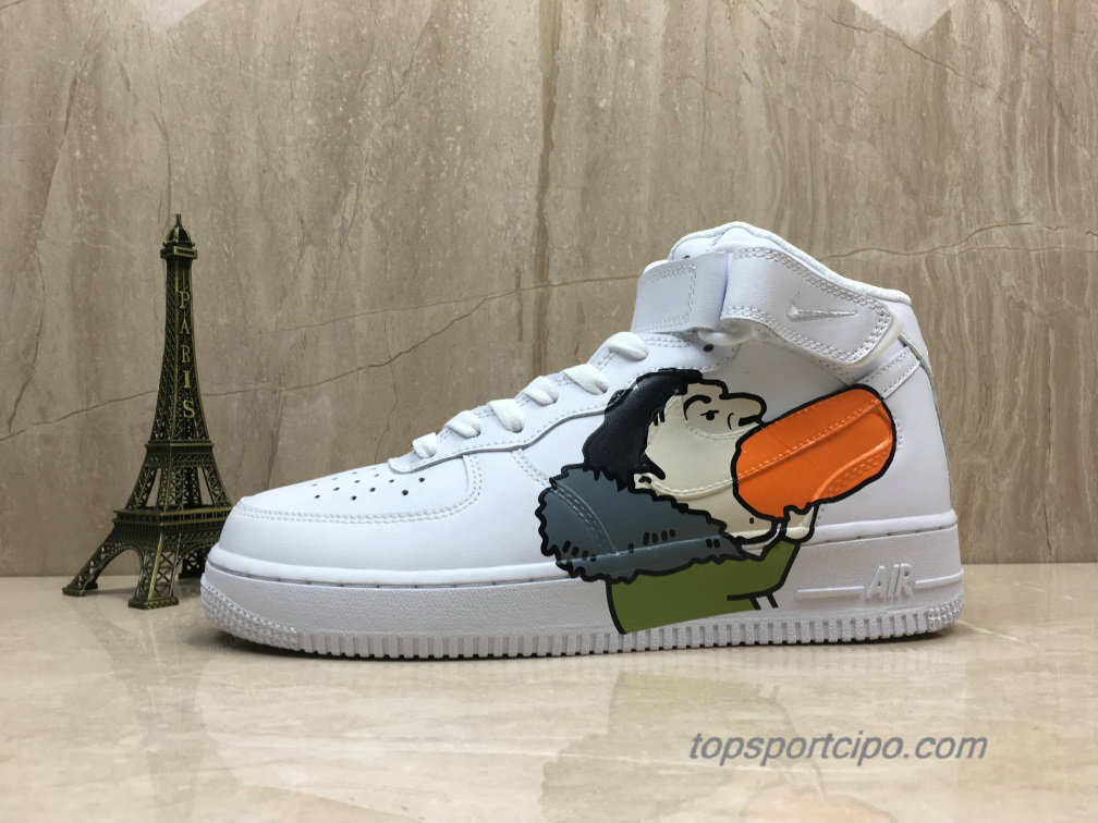 Nike Air Force 1 Mid Unisex Cipő 315123-111 (Fehér / Zöld / Szürke / Fekete)