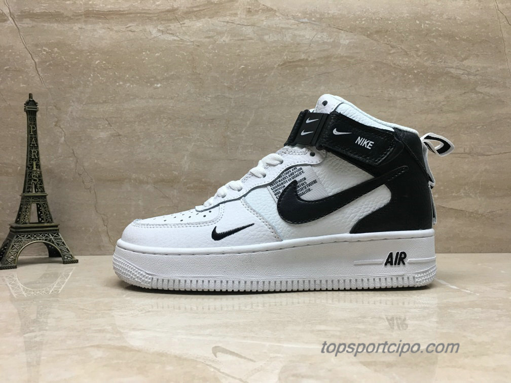 Nike Air Force 1 Mid Unisex Cipő 804609-103 (Fehér / Fekete)